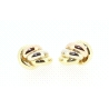 PENDIENTES EN 3 OROS DE 18KT