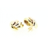 PENDIENTES EN 3 OROS DE 18KT