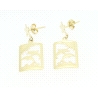 PENDIENTES CON DELFINES EN ORO DE 18KT