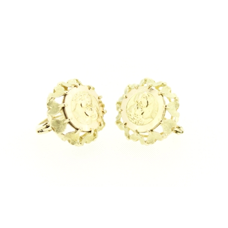 PENDIENTES ENAMORADOS EN ORO DE 18KT