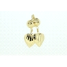 PENDIENTES CORAZON EN ORO DE 18KT