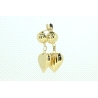 PENDIENTES CORAZON EN ORO DE 18KT