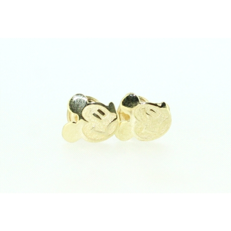 PENDIENTES MICKEY MOUSE EN ORO DE 18KT