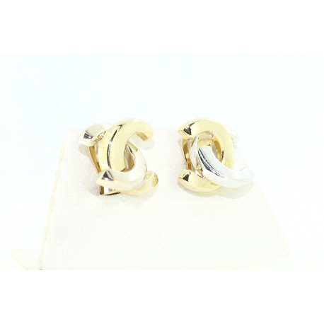 PENDIENTES CHANEL EN DOS OROS DE 18KT