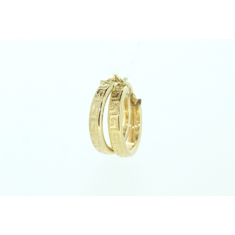 AROS HUECOS EN ORO DE 18KT