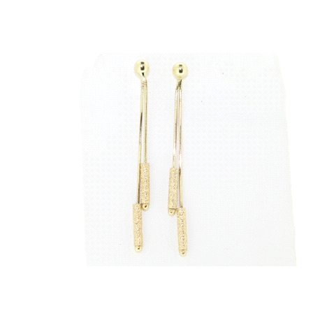 PENDIENTES EN ORO DE 18KT BRILLO-MATE