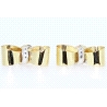 PENDIENTES BICOLOR EN ORO DE 18 KT