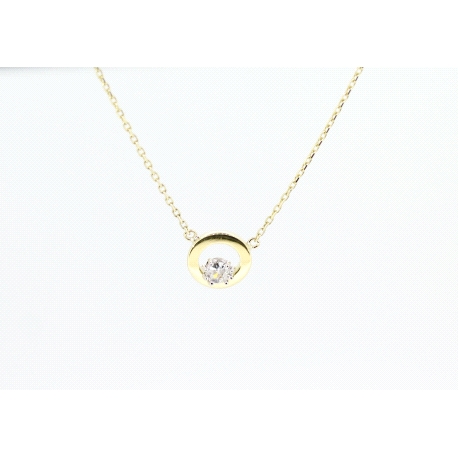 GARGANTILLA EN ORO CON 0.35 CT EN BRILLANTES