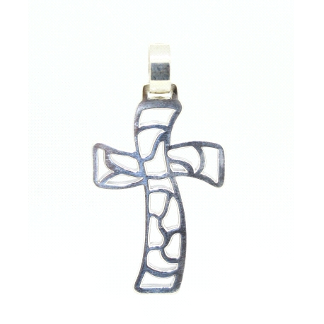 CRUZ DE DISEÑO EN PLATA DE 1ª LEY