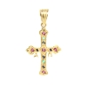 CRUZ DE LA VICTORIA EN ORO CON RUBIES, ZAFIROS Y ESMERALDAS