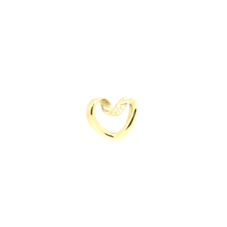 COLGANTE CORAZON CON 0,06CT EN DIAMANTES