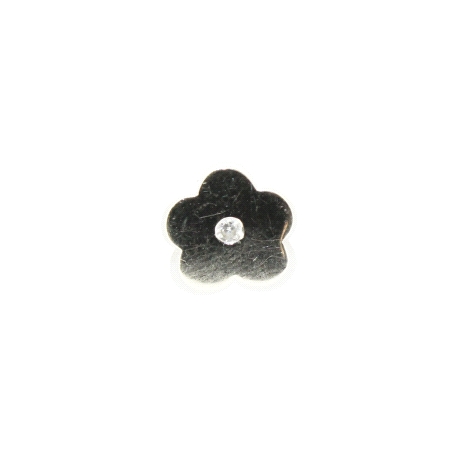 COLGANTE FLOR CON BRILLANTE DE 0,02CT