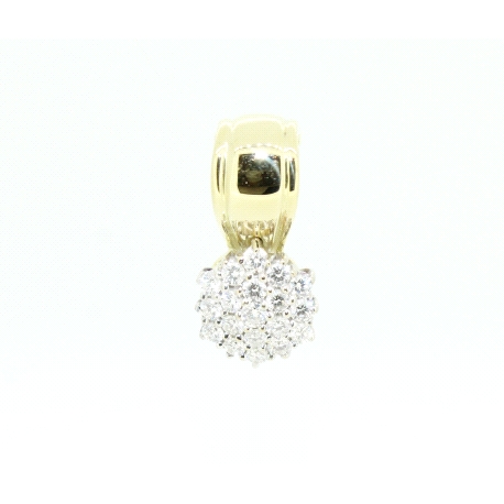 COLGANTE EN ORO CON 0,65CT EN BRILLANTES