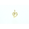 COLGANTE CORAZON CON BRILLANTE DE 0,02CT