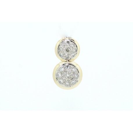 COLGANTE EN ORO CON 0,40CT EN DIAMANTES