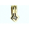 COLGANTE EN ORO CON BRILLANTE DE 0,03 CT