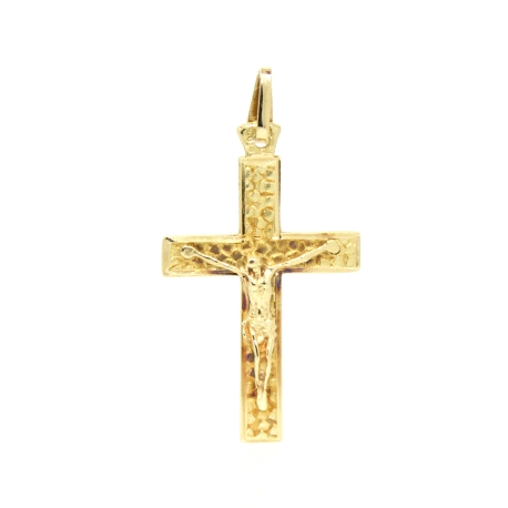 COLGANTE CRUZ CON CRISTO EN ORO