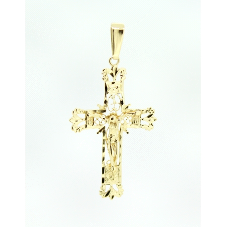 CRUZ DE DISEÑO EN ORO DE 18KT