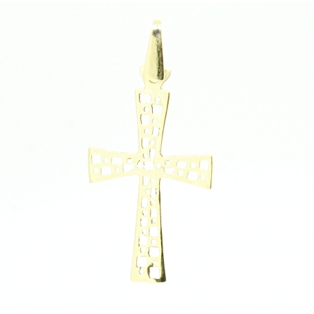 CRUZ DE DISEÑO EN ORO DE 18KT