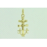 CRUZ DE CARAVACA EN ORO DE 18KT