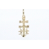 CRUZ DE CARAVACA EN ORO DE 18KT