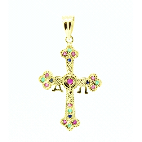 CRUZ DE LA VICTORIA CON GEMAS PRECIOSAS