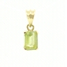 COLGANTE EN ORO DE 18KT CON GEMA VERDE