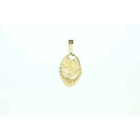 COLGANTE EN ORO DE 18KT CON CIRCONITA