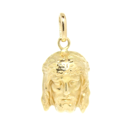 COLGANTE CABEZA DE CRISTO EN ORO DE 18 KT