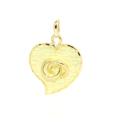 COLGANTE CORAZON EN ORO DE 18 KT