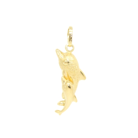 COLGANTE DELFIN EN ORO DE 18 KT