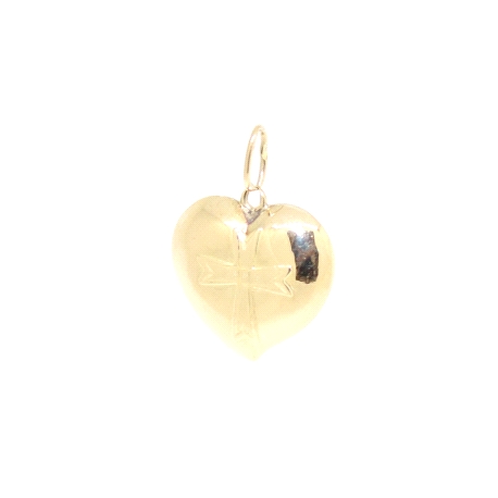 COLGANTE CORAZON EN ORO DE 18 KT