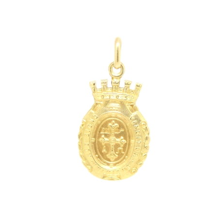 MEDALLA VIRGEN DE COVADONGA EN ORO DE 18 KT