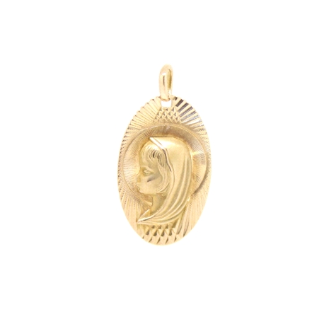 COLGANTE VIRGEN NIÑA EN ORO DE 18 KT