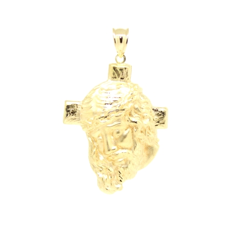 COLGANTE CABEZA DE CRISTO EN ORO DE 18 KT