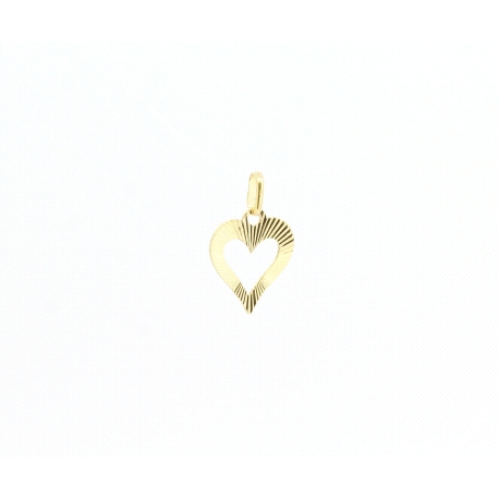 COLGANTE CORAZON EN ORO DE 18 KT