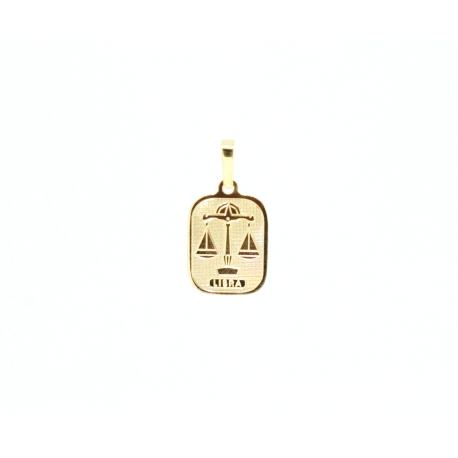 COLGANTE LIBRA EN ORO DE 18 KT