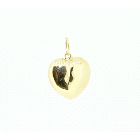 COLGANTE CORAZON EN ORO DE 18KT