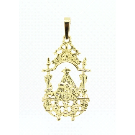 COLGANTE VIRGEN DE LA PIEDAD EN ORO 18KT