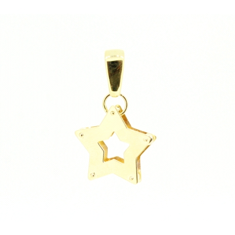 COLGANTE ESTRELLA EN ORO DE 18KT