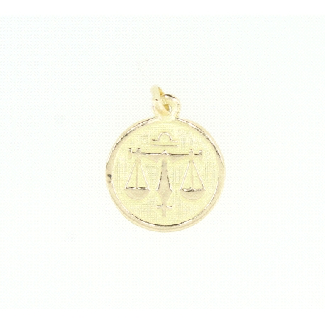 COLGANTE HOROSCOPO LIBRA EN ORO DE 18KT