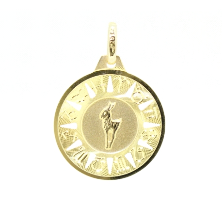 COLGANTE HOROSCOPO ARIES EN ORO DE 18KT