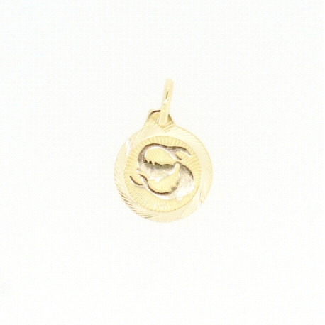 COLGANTE HOROSCOPO PISCIS EN ORO DE 18KT