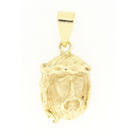 COLGANTE CABEZA CRISTO EN ORO DE 18KT