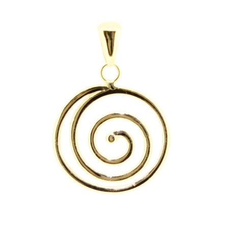 COLGANTE ESPIRAL EN ORO DE 18KT