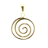 COLGANTE ESPIRAL EN ORO DE 18KT