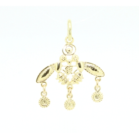 COLGANTE ABEJAS EN ORO DE 18KT