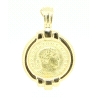 COLGANTE CON MONEDA EN ORO DE 18KT