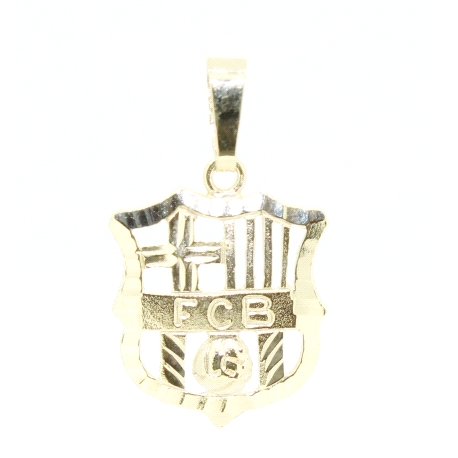 COLGANTE ESCUDO FCB EN ORO DE 18KT