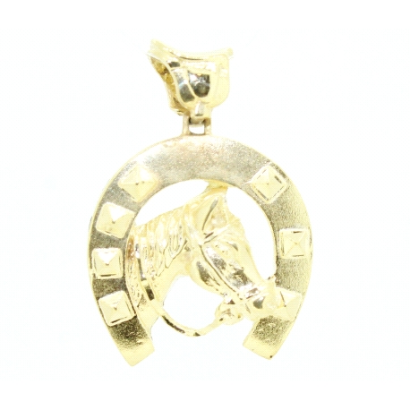 COLGANTE HERRADURA EN ORO DE 18KT